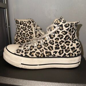 Platform Cheetah Print Converse